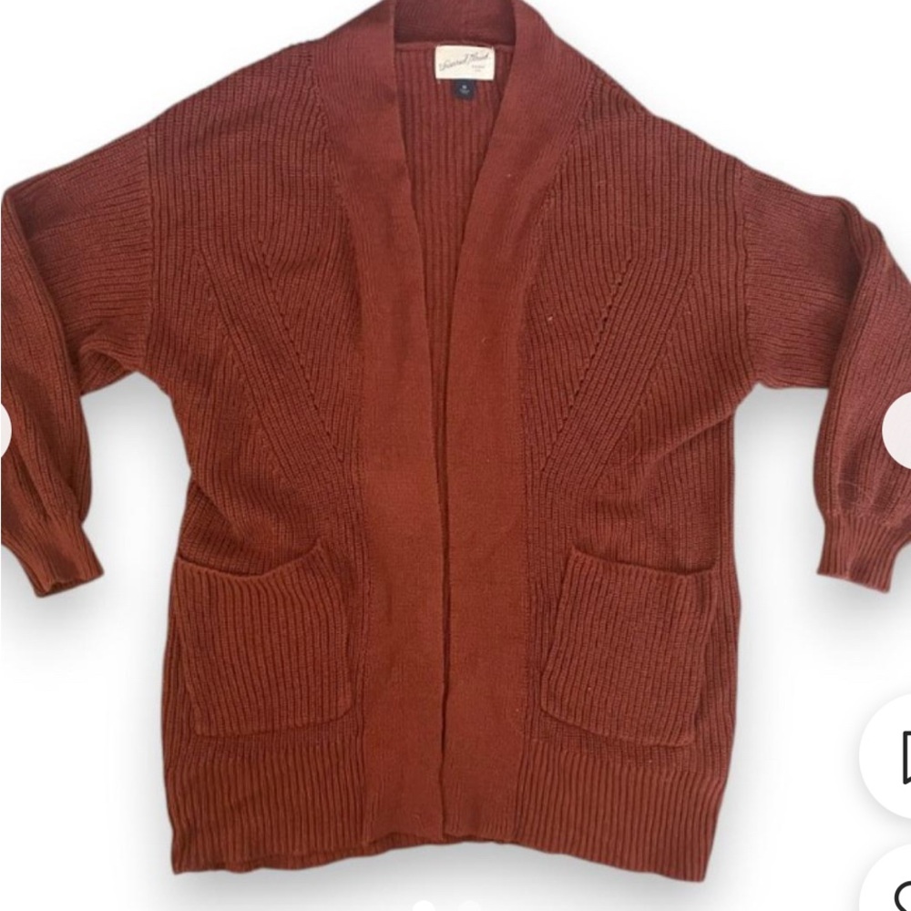 Universal Thread Women's Burnt Orange Kimono Cardigan Sweater